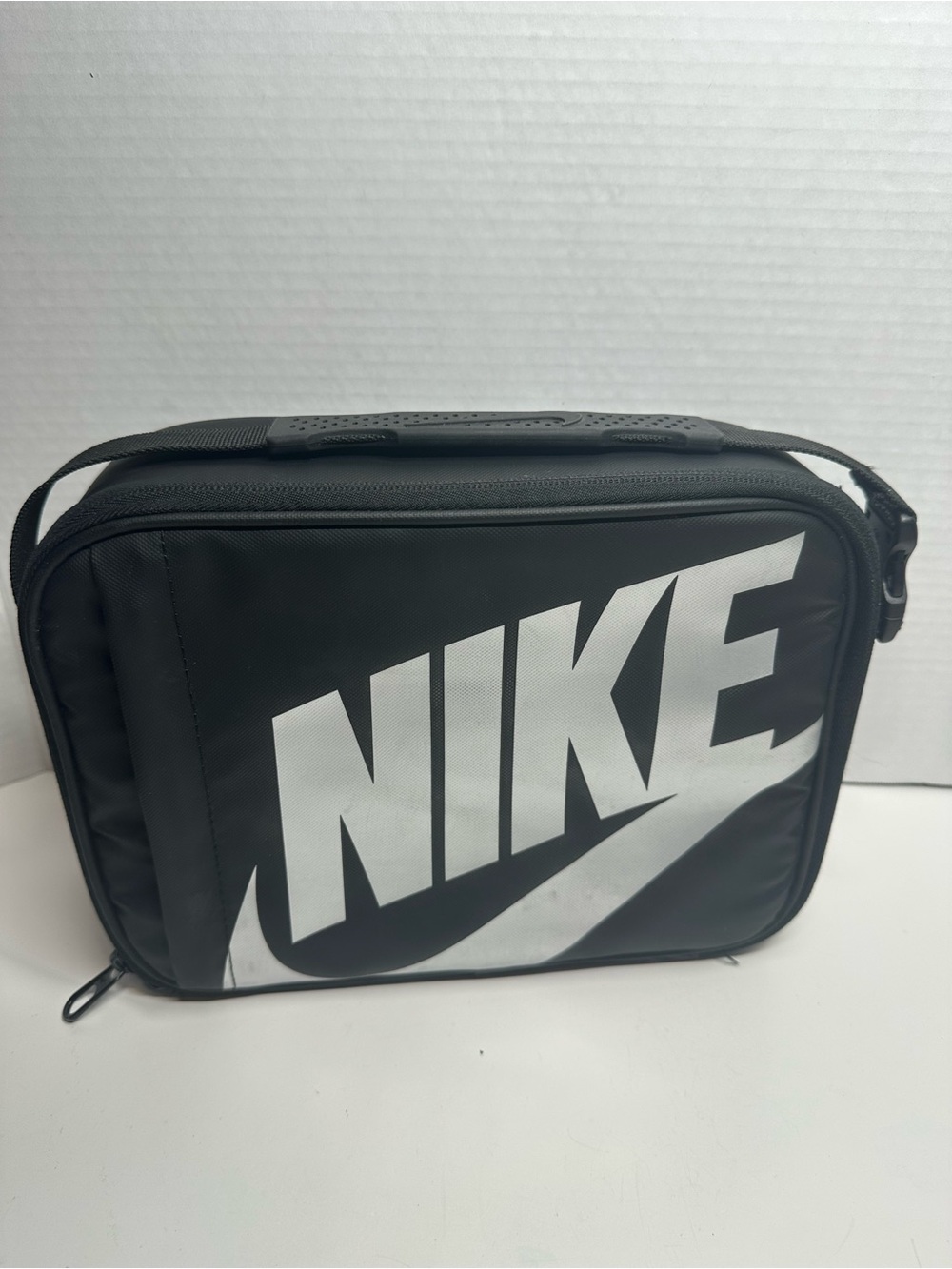 Nike Black lunch Bag with White Swoosh Logo